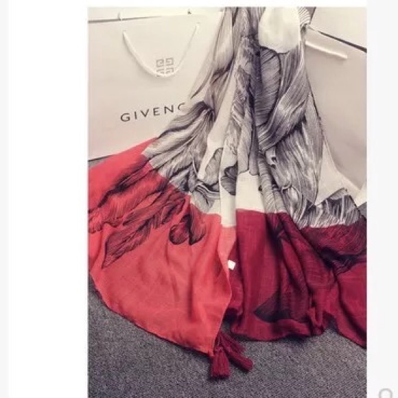 Classic Lotus Duo Color Scarf - Item #039 - Picture 2 of 3